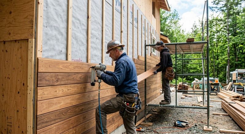 Wood Plank Siding Installation in Norwalk, CT