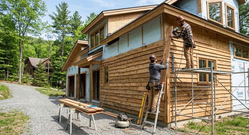 Faux Wood Siding Installation in Boston, MA